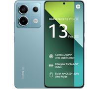 XIAOMI Redmi Note 13 Pro 5G Smartphone 8+256Go Bleu Snapdragon 7s Gen 2 Triple Caméra 200MP Écran AMOLED 6,67"" Charge 67W 5100mAh