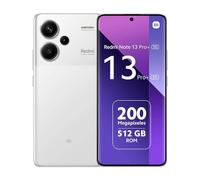 Xiaomi REDMI Note 13 Pro Plus 5G White, Ecran de 6.67'', Smartphone Débloqué, Batterie mAh 5000, Mémoire ROM 512GO,RAM 12GO, Android 13, MediaTek Dimensity 7200, Gravé 4nm, 8-Coeurs Jusqu’à 2,8GHz