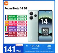 Xiaomi Redmi Note 14 5G 16,9 cm (6.67") Double SIM hybride USB Type-C 8 Go 256 Go 5110 mAh Vert