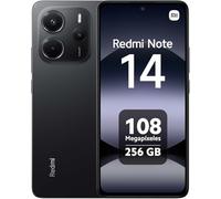 XIAOMI Redmi Note 14 Mobile (Midnight Black 8 Go RAM, 256 Go de stockage) | Système de caméra IA 108MP | Écran AMOLED 6,67 pouces 120 Hz | Batterie 5500 mAh (typ)