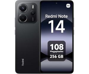 XIAOMI Redmi Note 14 Mobile (Midnight Black 8 Go RAM, 256 Go de stockage) | Système de caméra IA 108MP | Écran AMOLED 6,67 pouces 120 Hz | Batterie 5500 mAh (typ)