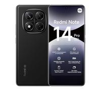 Xiaomi Redmi Note 14 Pro 5G, 8 + 256 Go, Noir, caméra AI de qualité Professionnelle 200 MP, IP68, Charge Turbo 45 W avec Batterie 5110 mAh, fonctionnalités IA (Chargeur Non Inclus), Garantie de 2 Ans