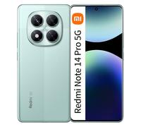 Xiaomi Redmi Note 14 Pro 5G, Dual, 256GB 12GB RAM, Vert (avec Chargeur)