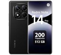 XIAOMI Redmi Note 14 Pro 5G Smartphone 12 + 512 Go, 6,67" Super QPD, ultra clair, noir (version européenne)