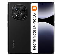 Xiaomi Redmi Note 14 Pro 5G UE 12 Go RAM + 256 Go ROM Smartphone 6,67 pouces 120 Hz 200 MP 5110 mAh Batterie 45 W Noir (avec chargeur)