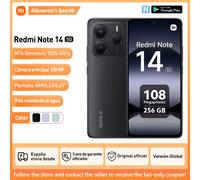 Xiaomi Redmi Note 14 Pro 5G Version Mondiale 256GB/512GB MTK Dimensity 7300-Ultra Écran AMOLED 6,67", 120Hz, Caméra principale 200MP OIS, IP68, NFC, Pas de Chargeur Noir de minuit