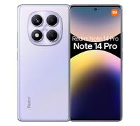 Xiaomi Redmi Note 14 Pro Batterie 12 + 512 Go 5500 mAh Écran AMOLED 6,67" MediaTek Helio G100-Ultra 120 Hz Eye-Care 200 MP Système d'imagerie 5500 mAh Batterie massive (violet)