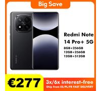 Xiaomi Redmi Note 14 Pro Plus 5G 8GB/256GB 12GB/256GB 12GB/512GB NFC Version mondiale téléphone portable Blue
