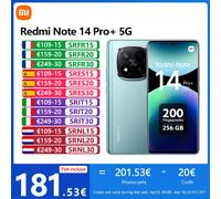 Xiaomi Redmi Note 14 Pro Plus 5G, NFC, écran AMOLED 1,5K de 6,67 pouces,120 Hz,appareil photo 200 MP,L’adaptateur n’est pas Frost Blue