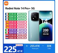 Xiaomi Redmi Note 14 Pro Plus 5G, NFC, écran AMOLED 1,5K de 6,67 pouces,120 Hz,appareil photo 200 MP,L’adaptateur n’est pas Lavender Purple