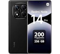 Xiaomi Redmi Note 14 Pro Smartphone, 8 + 256 Go, batterie 5500 mAh, écran AMOLED de 6,67", MediaTek Helio G100-Ultra 120 Hz, avec écran Eye-Care de 200 Mpx, noir