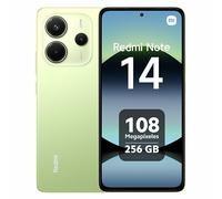 XIAOMI Redmi Note 14 Smartphone, 8+256Go, Vert, Système de caméra AI 108MP, Batterie de 5500mAh, Affichage de Soins oculaires 120 Hz, fonctionnalités AI (Pas de Chargeur Inclus)