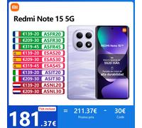 Xiaomi Redmi Note 15 8+256GB 6.77" 5G Midnight Black ITA