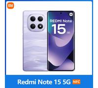 Xiaomi Redmi Note 15 5G,NFC,Écran AMOLED FHD+ de 6.77'',120 Hz,108 MP Caméra,5520 mAh Batterie,IP65 Glacier Blue