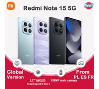 Xiaomi Redmi Note 15 5G NFC Version Globale 6.77 " AMOLED Snapdragon ® Caméra 6 Gen3 108MP IP66 Black