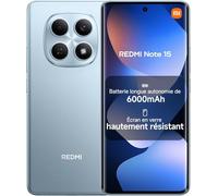XIAOMI Redmi Note 15 NFC Smartphone, 6 + 128 Go, Bleu, Appareil Photo 108 MP, IP64, 120 Hz, Mediatek Helio G100 Ultra, Android 15, Charge Rapide 33 W, Batterie 6 000 mAh, sans Chargeur