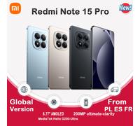 Xiaomi Redmi Note 15 Pro 4G,NFC,Écran AMOLED FHD+ de 6.77'',120 Hz,Caméra 200 MP,Batterie de 6500 mAh,IP65 Black