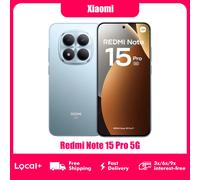 Xiaomi Redmi Note 15 Pro 5G 8 Go 256 Go 12 Go 512 Go Écran AMOLED 6,83 pouces 1,5K MTK Dimensity 7400-Ultra Appareil photo 200 MP Batterie 6580 mAh Black
