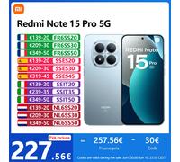 Xiaomi Redmi Note 15 Pro 5G,NFC,Écran AMOLED 1.5K CrystalRes de 6.83 pouces,120 Hz,200 MP Caméra,Batterie de 6580 mAh,IP68 Titanium Color