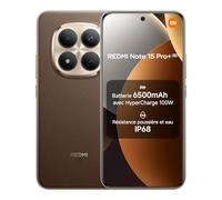 Xiaomi Redmi Note 15 Pro+ 5G, Smartphone 12+512 Go, Batterie Massive de 6500 mAh, IP66/IP68, Nouvel Appareil Photo 200 MP, écran AMOLED 1.5K de 6,83 Pouces, Marron Moka, Garantie 2 Ans