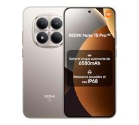 Xiaomi Redmi Note 15 Pro 5G, Smartphone 12+512 Go, Batterie Massive de 6580 mAh, IP66/IP68, Nouvel Appareil Photo 200 MP, écran AMOLED 1.5K de 6,83 Pouces, Couleur Titane, Garantie 2 Ans