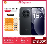 Xiaomi Redmi Note 15 Pro 5G Version Européenne 256GB/512GB AMOLED 6,83" 1.5K 120Hz Dimensity 7400-Ultra 200MP NFC IP68 Bleu glacier