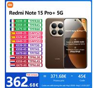 Xiaomi Smartphone Redmi Note 15 Pro+ 5G 12 Go RAM 512 Go 200 MP caméra Moka