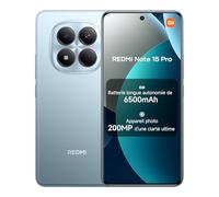 Xiaomi REDMI Note 15 Pro, Smartphone 8+256Go, Batterie Longue autonomie 6500mAh, Appareil Photo 200 Mpx, Résistance à l'eau IP65, Écran AMOLED FHD+ 6,77", Bleu, Garantie 2 Ans, Chargeur Non Inclus