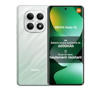 Xiaomi REDMI Note 15, Smartphone 8+128Go, Batterie Longue autonomie 6000mAh, Résistance à l'eau IP64, Appareil Photo Ultra-Net 108 Mpx, Écran FHD+ de 6,77", Vert, Garantie 2 Ans, Chargeur Non Inclus