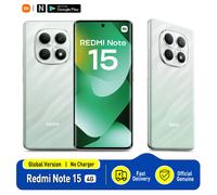 Xiaomi Redmi Note 15 Version Globale 128GB/256GB MTk Helio G100 Ultra 6.77" Écran 6,77", 120Hz, 108MP Caméra, 6000mAh, NFC, IP64, Sans Chargeur Vert Forêt