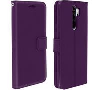 Xiaomi Redmi Note 8 Pro Housse à rabat avec emplacements pour cartes et fonction stand - Violet