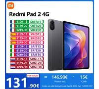 Xiaomi Redmi Pad 2 4G tablette,MediaTek Helio G100-Ultra,11",90 Hz,Caméra 8 MP,9000 mAh Batterie,Bluetooth 5.3 Graphite Gray