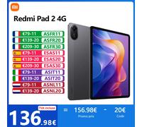 Xiaomi Redmi Pad 2 4G tablette,MediaTek Helio G100-Ultra,11",90 Hz,Caméra 8 MP,9000 mAh Batterie,Bluetooth 5.3 Graphite Gray