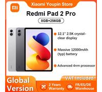 Xiaomi Redmi Pad 2 Pro WIFI Version Globale 12,1' 2,5K 120Hz Taux de Rafraîchissement Batterie 12000mAh Snapdragon ® Plateforme mobile 7s Gen 4 Graphite Gray