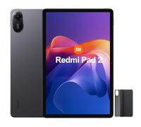 XIAOMI Redmi Pad 2 - Tablette Android, Écran 11" 2.5K 90Hz, 128GB + 4GB RAM, MediaTek G100-Ultra, Batterie 9000 mAh, Dolby Atmos, HyperOS, Gris avec Coque de Protection Noire Incluse