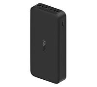 Xiaomi Redmi Power Bank 20 000 mAh, charge rapide, charge rapide bidirectionnelle 18 W, deux ports d'entrée et de sortie, haute capacité de 74 Wh, batterie externe compatible avec iPhone, Samsung,