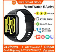 Xiaomi Redmi Watch 5 montre intelligente active, appel Bluetooth, écran LCD 2 ", surveillance de la fréquence cardiaque et de l'oxygène dans le sang toute la journée NEW- Redmi Watch 5 Active - Silver