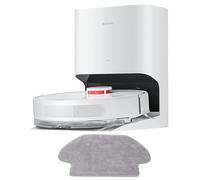 Xiaomi Robot Vacuum X10+ Blanc, Collecte Automatique de la poussière, Aspiration jusqu'à 4000Pa, Nettoyage des serpillères Automatique, 2 Heures d'autonomie, Brosse Inclus [Exclusivité Amazon]