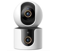 Xiaomi Smart C500 Double Caméras 4MP Résolution UHD Vision Nocturne Infrarouge Détection Intelligente, Jusqu'à 6 Mois d'Autonomie, Blanc