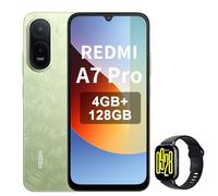 XIAOMI Smartphone Redmi A7 Pro 4+128 Go 6,9" 120 Hz HyperOS 3 6000 mAh Double SIM, Vert Palmier, avec Montre connectée