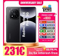 Xiaomi-Smartphone Redmi Note 14 Pro Plus, 5G, NDavid, Snapdragon®Écran AMOLED 7s Isabel 3, 1,5K pouces, appareil photo 120Hz, batterie 200 MP Black