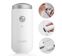 Xiaomi So White Rasoir Électrique Rechargeable À Double Usage, Étanche, Humide Et Sec, Portable, Mini Rasoir Électrique De Blanc