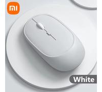 Xiaomi-Souris sans fil aste USB,compatible Bluetooth,2.4G,souris silencieuse,réglable,ug I,design ergonomique,souris de jeu et de bureau - Type White