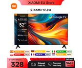 Xiaomi TV A 32, taille compacte avec écran coloré, son dynamique avec audio Dolby ™ , DTS-X et DTS Virtuel : X, Fini métallique haut de gamme