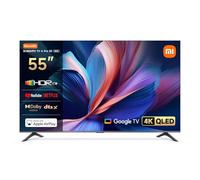 XIAOMI TV A Pro 55, 140 cm (55 Pouces), 4K UHD QLED, Smart TV, Google TV, Contrôle Vocal, HDR10+, Mode Game Boost 120Hz, MEMC, 2Go+8Go, Compatible avec Airplay & Google Cast