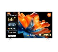 XIAOMI TV S Mini LED 55"(140 cm), QLED Mini LED Télévision, 4K UHD, Smart TV avec Google TV, HDR10+, Triple Tuner, DVB T2, 60Hz avec 120Hz Game Boost Mode, MEMC, Dolby Audio, Airplay 2