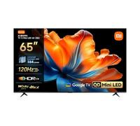 XIAOMI TV S Mini LED 65"(165 cm), QLED Mini LED Télévision, 4K UHD, Smart TV avec Google TV, HDR10+, Triple Tuner, DVB T2, 60Hz avec 120Hz Game Boost Mode, MEMC, Dolby Audio, Airplay 2