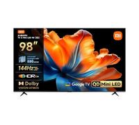 XIAOMI TV S Mini LED 98"(249 cm), QLED Mini LED Télévision, Smart TV avec Dolby Vision + Dolby Atmos, 144Hz avec 288Hz Game Boost Mode, 4K UHD, HDR10+, MEMC, Google TV, Airplay 2, Google Assistant