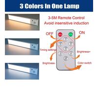 Xiaomi-Veilleuse LED sans fil avec capteur de mouvement,aste par USB,pour armoire de cuisine,lampe de garde-robe,décoration de chambre - Type silver-30CM