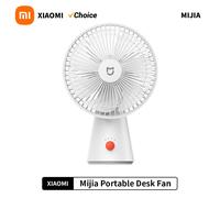 XIAOMI-Ventilateur de bureau portable, mini ventilateur électrique sans fil, aste par USB, à 4 vitesses white
